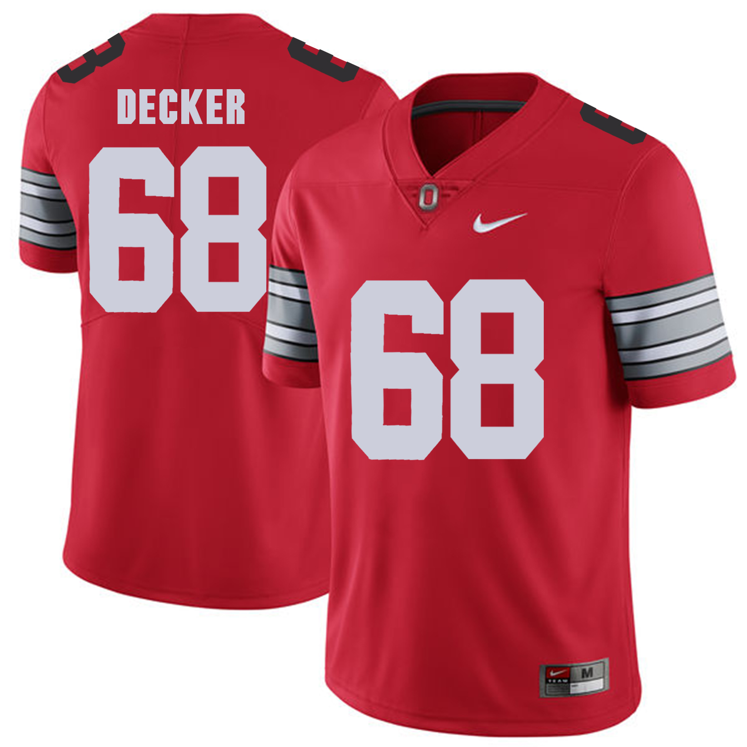 Men Ohio State 68 Decker Red Customized NCAA Jerseys